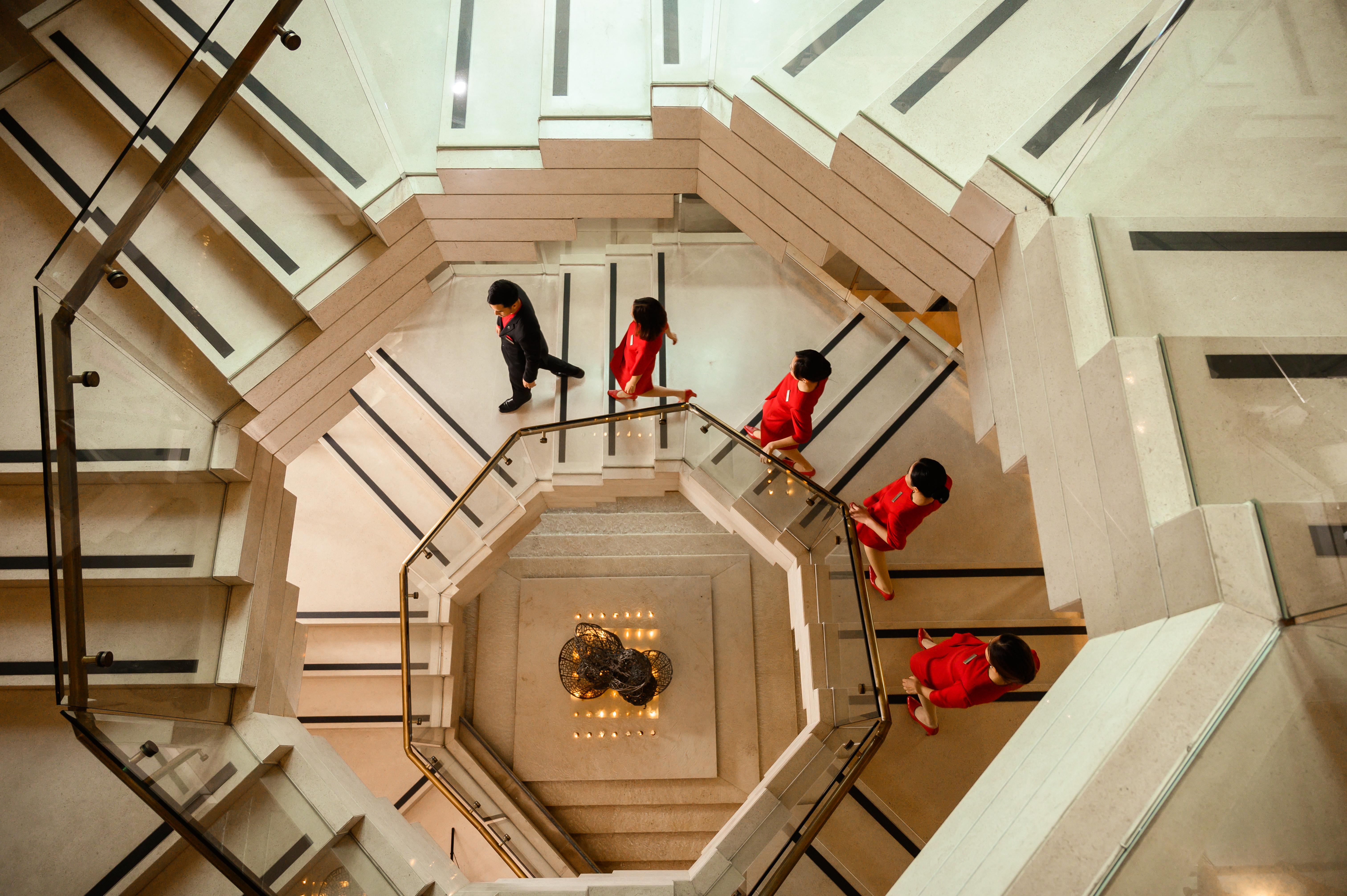Siam Kempinski Hotel Bangkok Exterior photo The staircase of the hotel