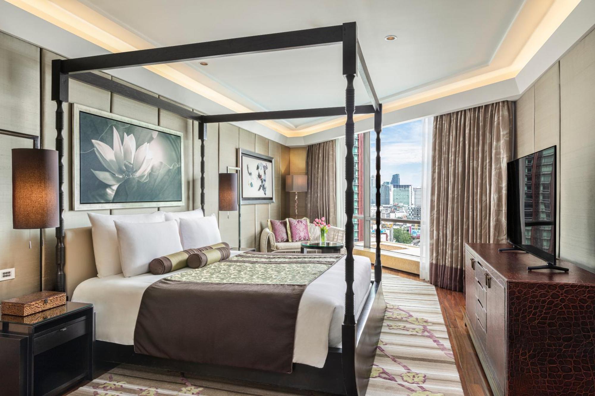 Siam Kempinski Hotel Bangkok Exterior photo A bedroom at the hotel
