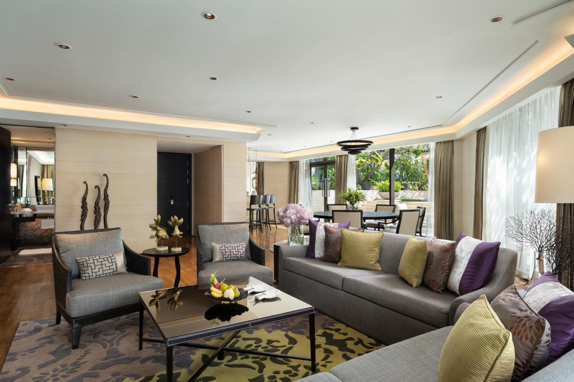 Siam Kempinski Hotel Bangkok Exterior photo The living room of a suite at The Park, Hyderabad